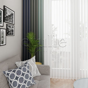 Anshu - Narrow Vertical Tulle Curtain