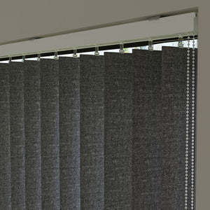 Anthracite Plain Fabric Vertical Blinds | Mia