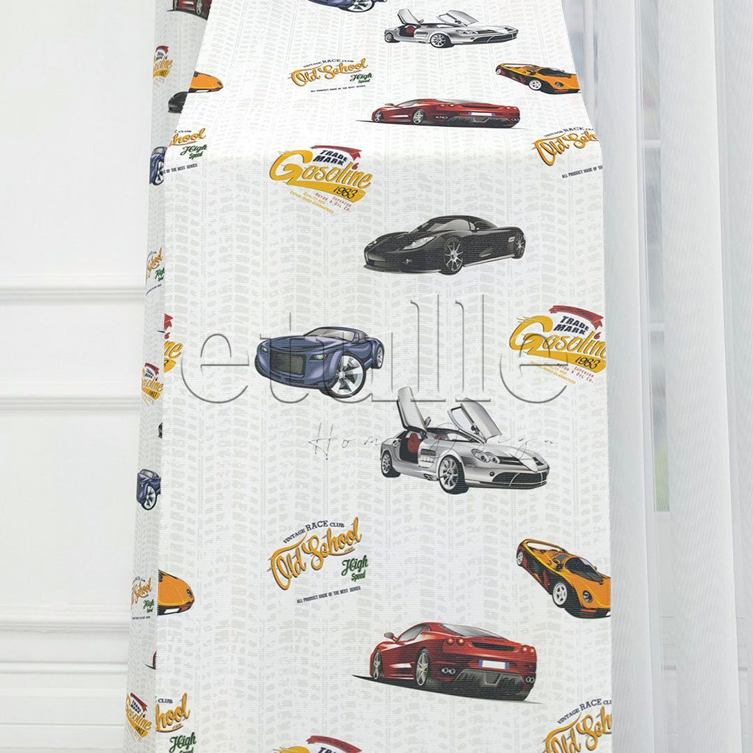 Car - Children's Room Vertical Tulle Curtains 
