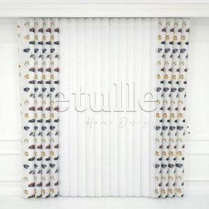 Car - Children's Room Vertical Tulle Curtains 