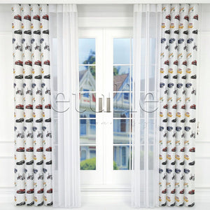Car - Children's Room Vertical Tulle Curtains 