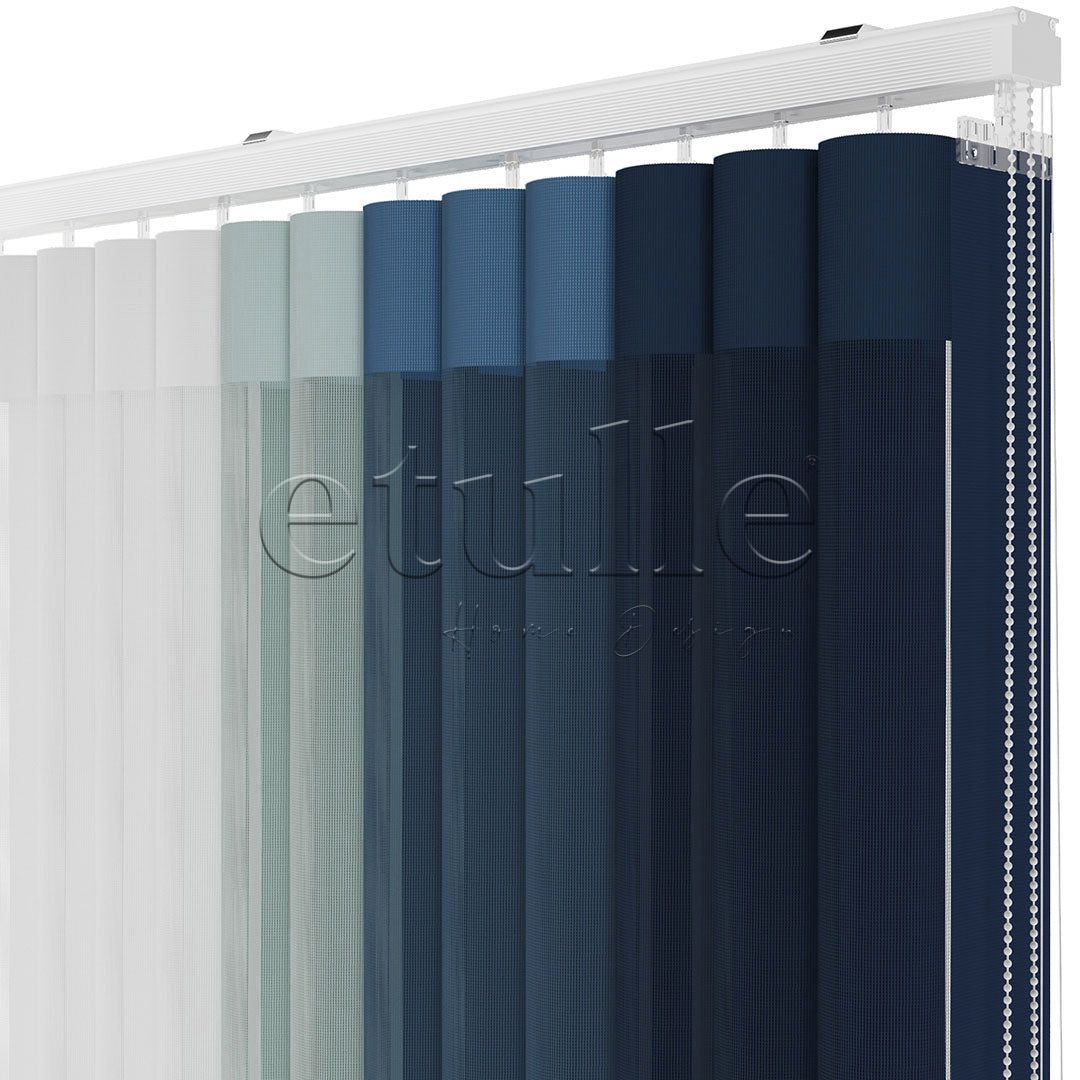 Arietta - Narrow Vertical Tulle Curtain 