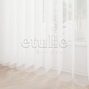 Arietta - Narrow Vertical Tulle Curtain 