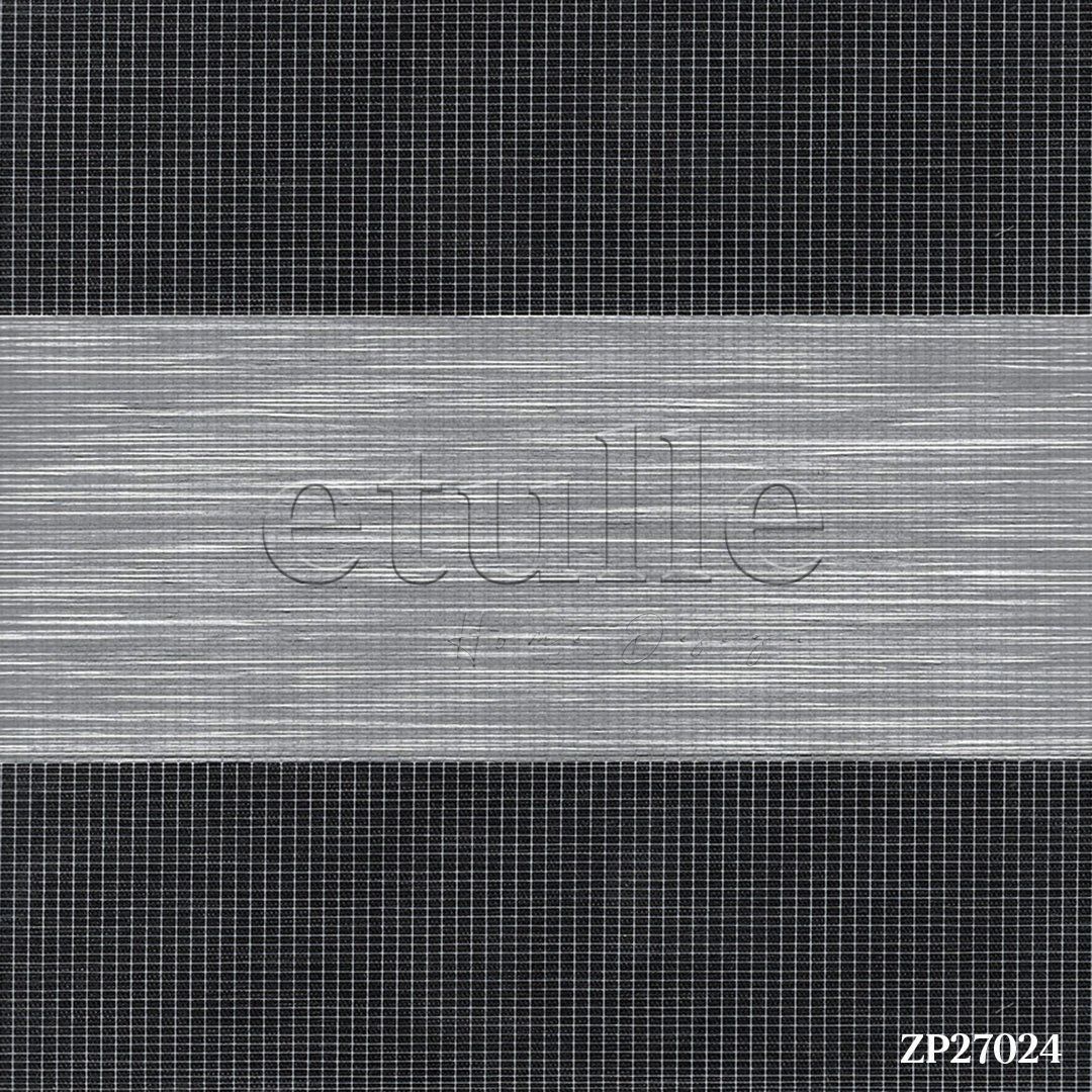 Gray Plain Zebra Curtain | Arlo
