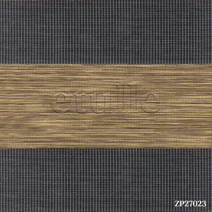 Brown Plain Zebra Curtain | Arlo