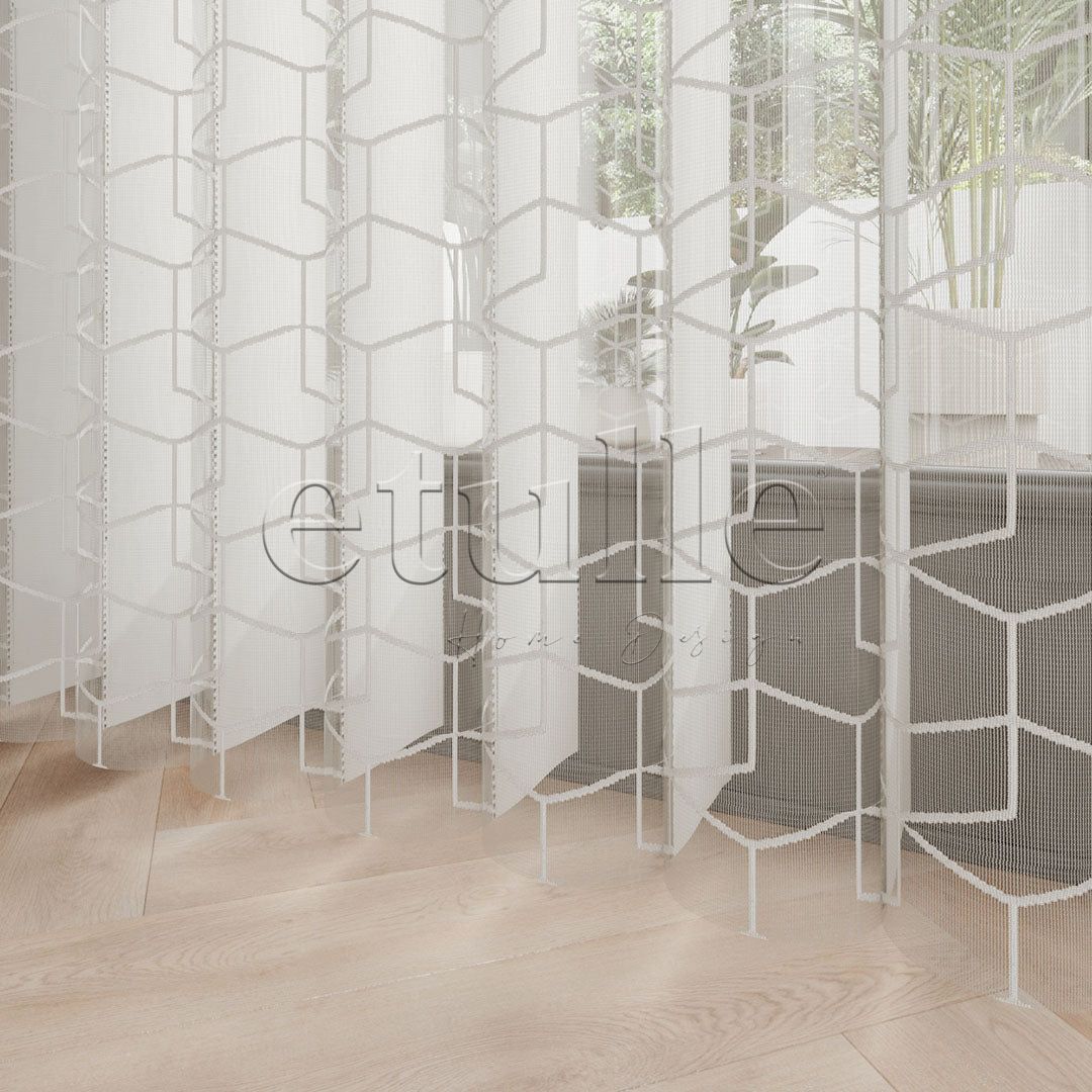 Bambara - Jacquard Vertical Tulle Curtain