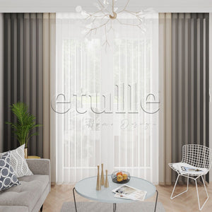 Bartley - Plain Vertical Tulle Curtain
