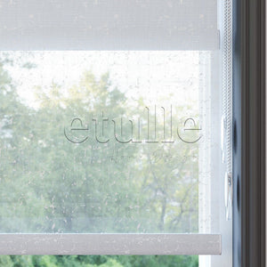 White Patterned Double Roller Blind | Octavia