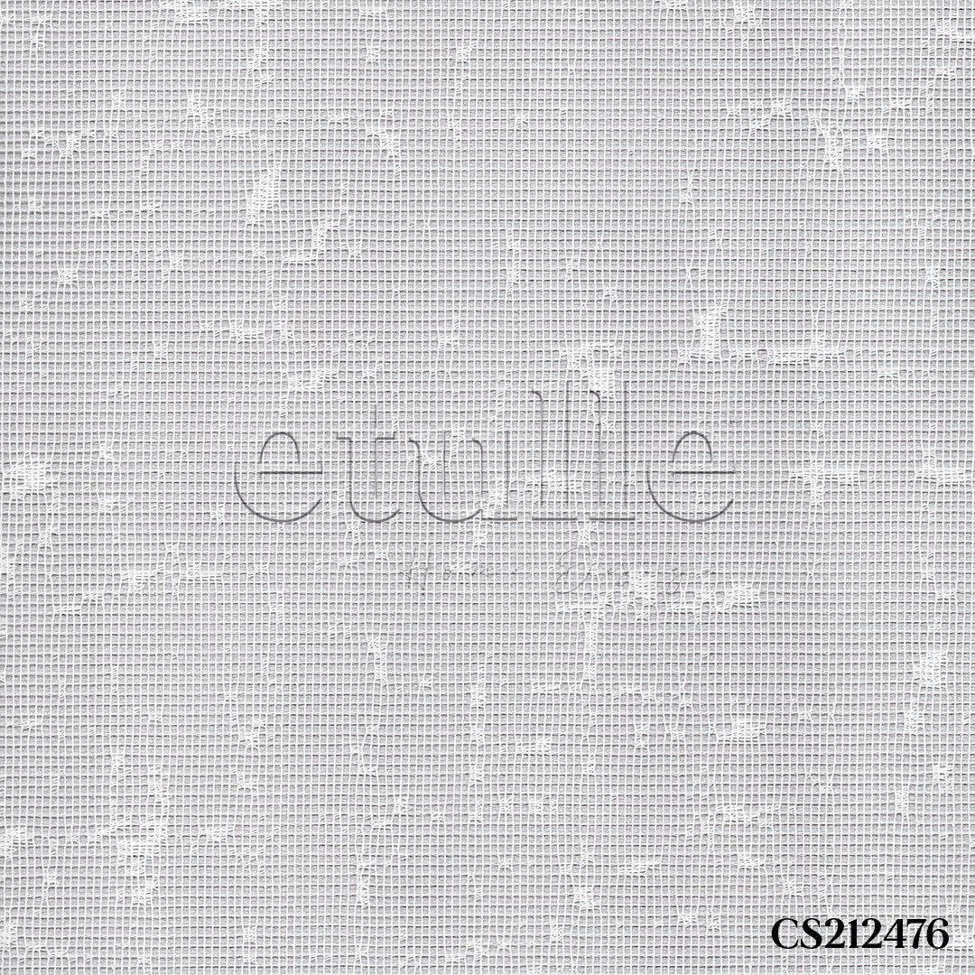 White Patterned Double Roller Blind | Octavia