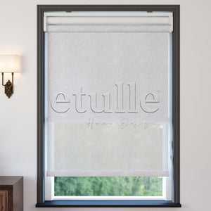 White Plain Double Roller Blind | Nevis