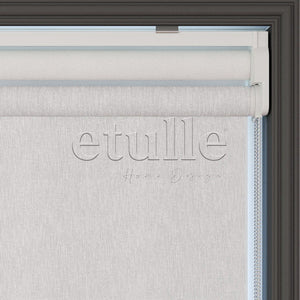 White Plain Double Roller Blind | Nevis