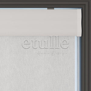 White Plain Double Roller Blind | Nevis