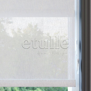 White Plain Double Roller Blind | Nevis