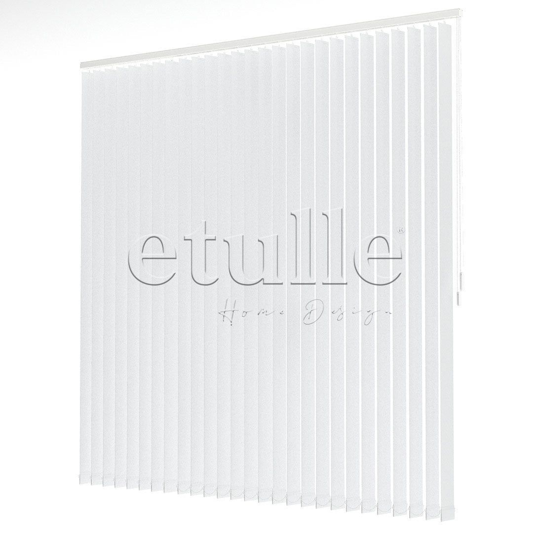 White Plain Fabric Vertical Blinds | Callaway