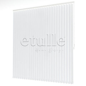 White Plain Fabric Vertical Blinds | Callaway