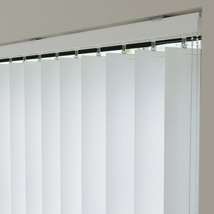 White Plain Fabric Vertical Blinds | Luca