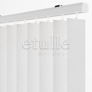 White Plain Fabric Vertical Blinds | Marisa