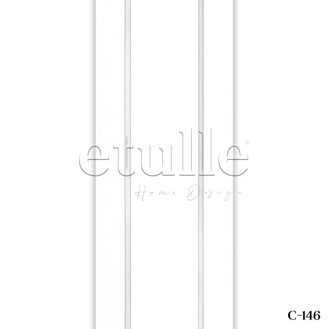 White Transparent Split Striped PVC Vertical Curtain