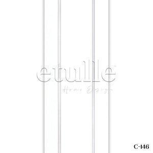 White Transparent Split Striped PVC Vertical Curtain
