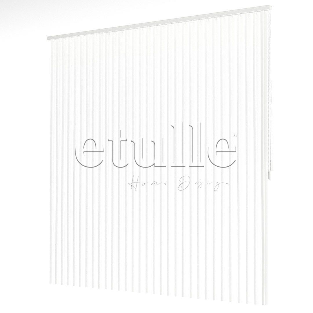 White Transparent Striped PVC Vertical Blinds