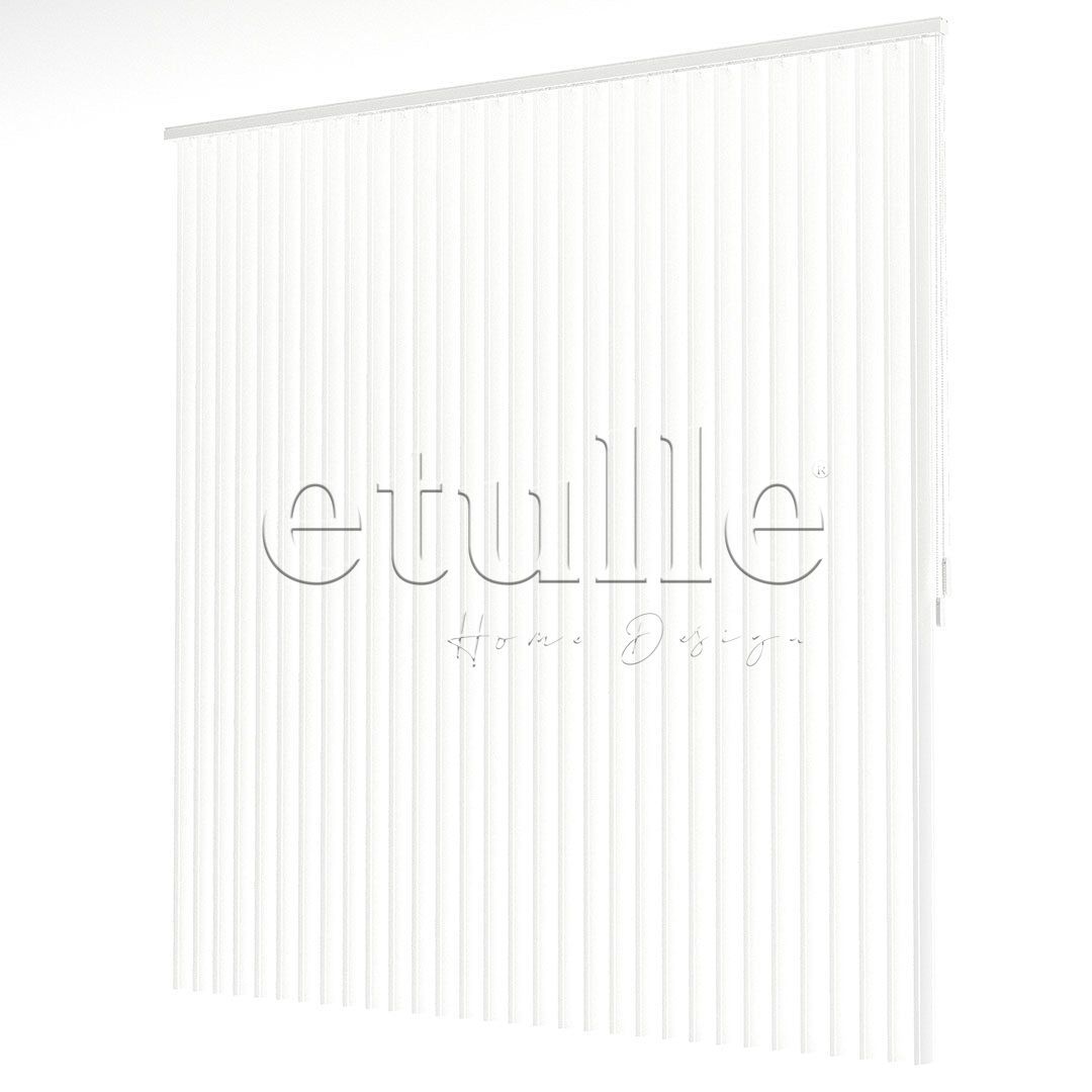 White Transparent Split Striped PVC Vertical Curtain
