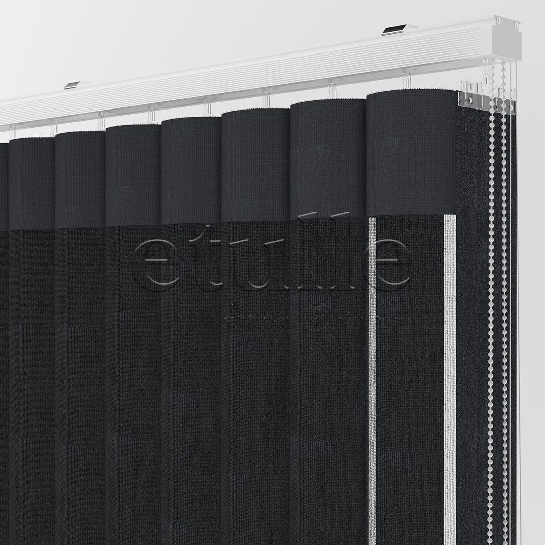 Blackpool - Cationic Vertical Tulle Curtain