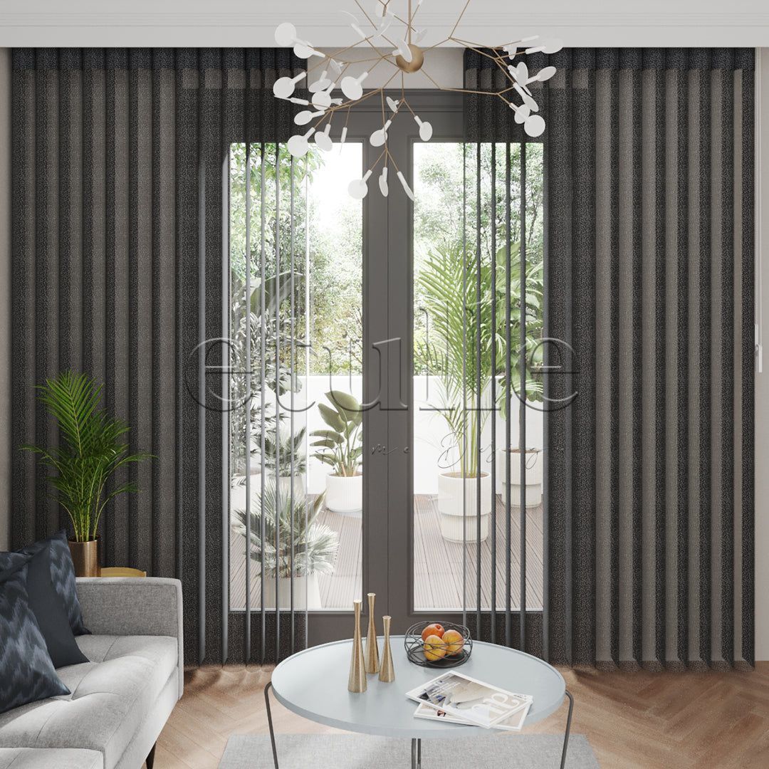 Blackpool - Cationic Vertical Tulle Curtain