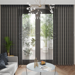 Blackpool - Cationic Vertical Tulle Curtain