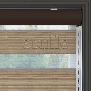 Light Brown Blackout Zebra Curtain | Bolsena