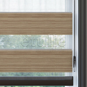Light Brown Blackout Zebra Curtain | Bolsena