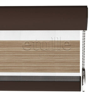 Light Brown Blackout Zebra Curtain | Bolsena