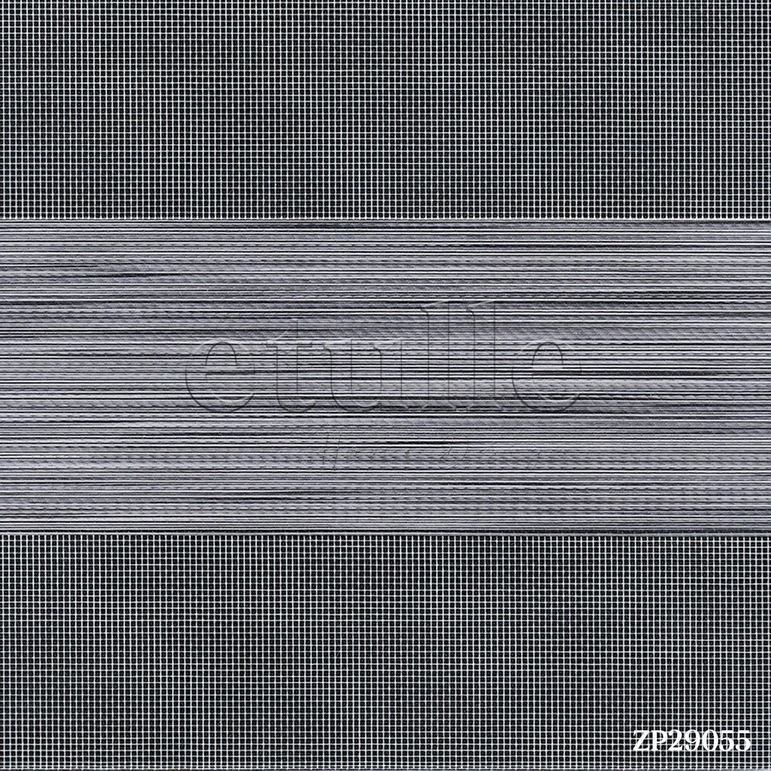Gray Blackout Zebra Curtain | bolsena