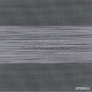 Gray Blackout Zebra Curtain | bolsena