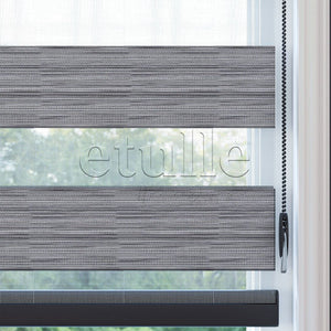 Gray Blackout Zebra Curtain | bolsena