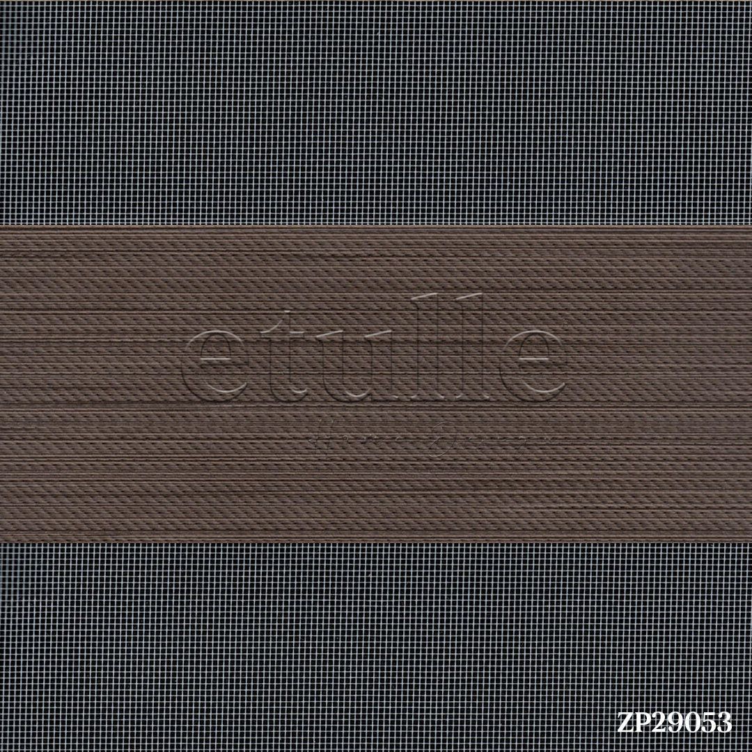Brown Blackout Zebra Curtain | Bolsena