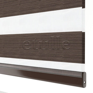 Brown Blackout Zebra Curtain | Bolsena