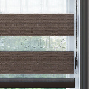 Brown Blackout Zebra Curtain | Bolsena