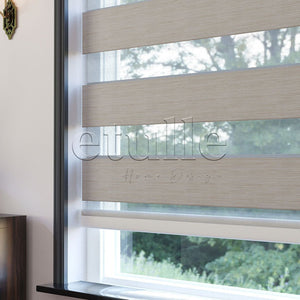 Cream Blackout Zebra Curtain | bolsena
