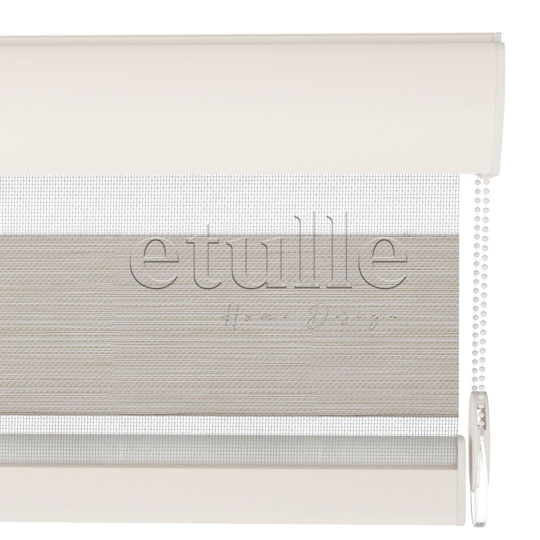 Cream Blackout Zebra Curtain | bolsena