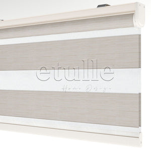 Cream Blackout Zebra Curtain | bolsena