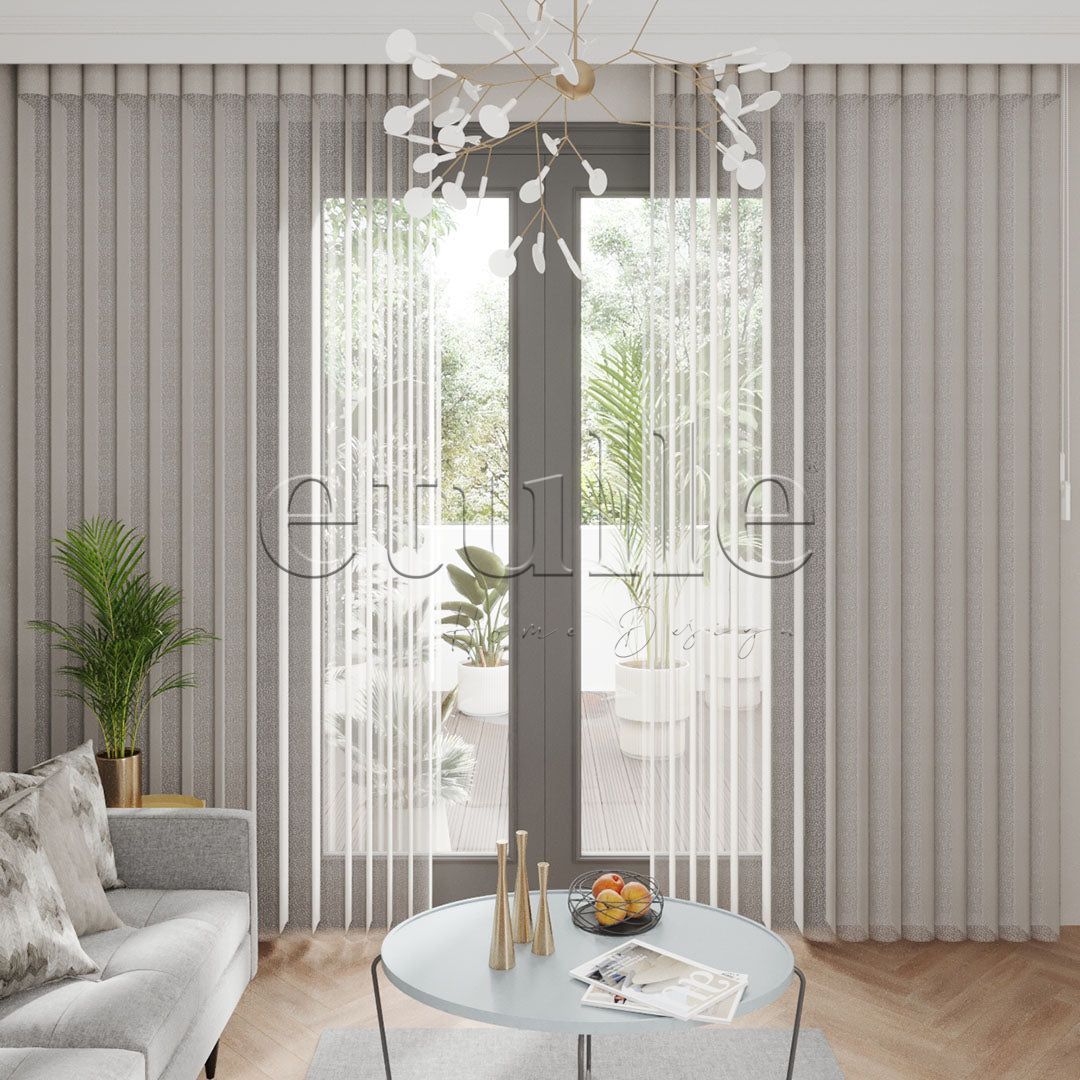 Bonito - Cationic Vertical Tulle Curtain