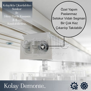 Bordeaux - Çizgili Dikey Tül Perde