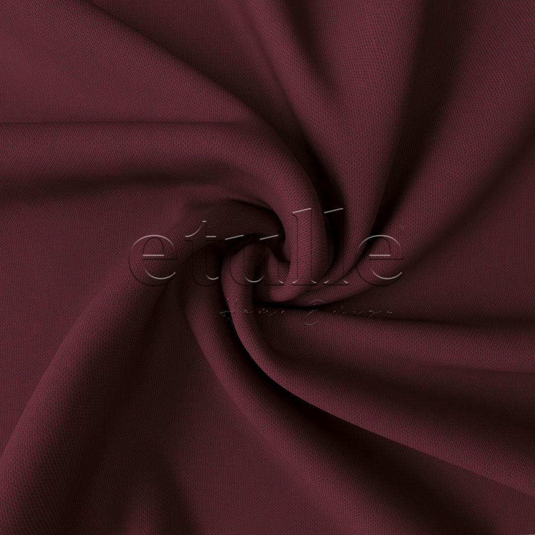 Bordo Naturel Keten Fon Perde | Casual