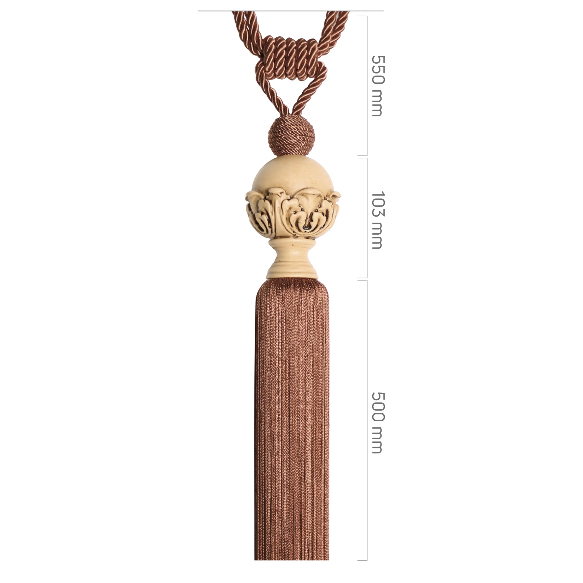 Braçol - Meşe Rengi Metal - Ornato