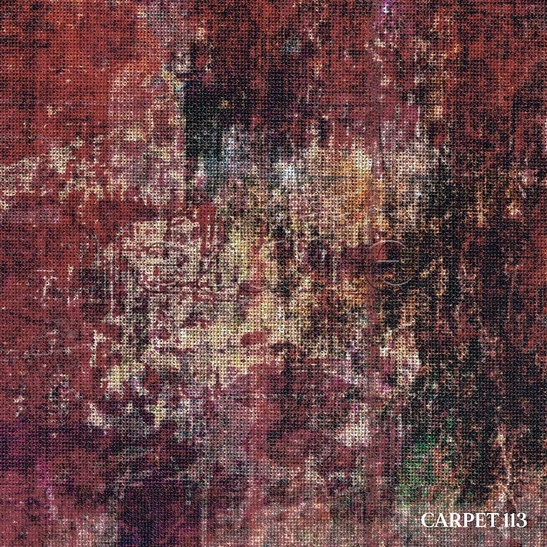 Carpet - Printed Vertical Tulle Curtain