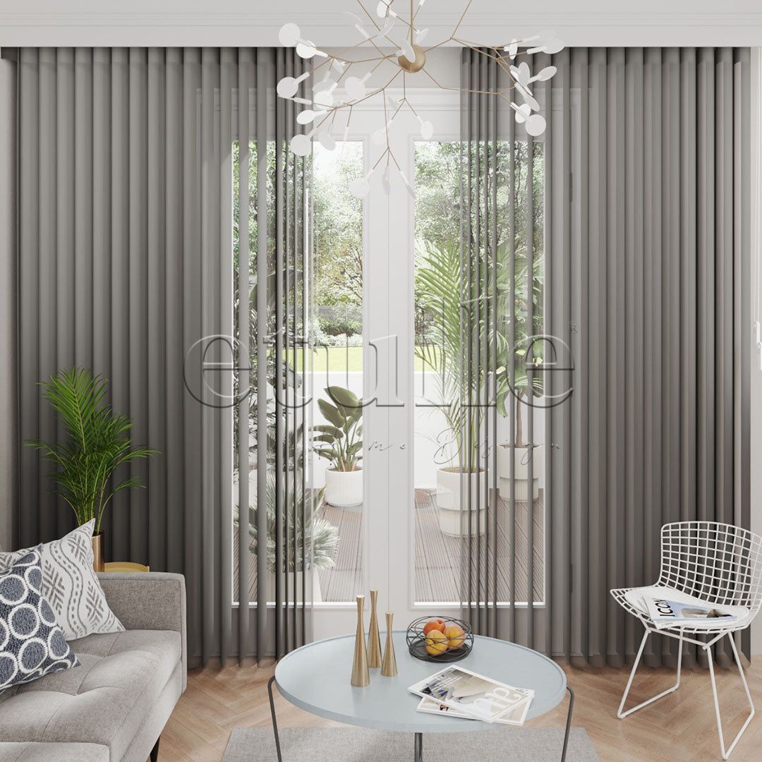 Cascais - Narrow Vertical Tulle Curtains