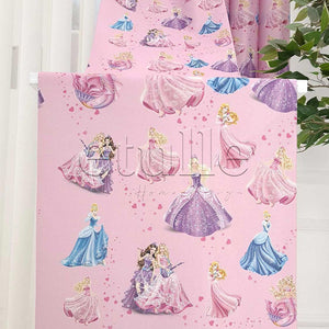 Cindrella - Children's Room Vertical Tulle Curtains