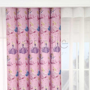Cindrella - Children's Room Vertical Tulle Curtains