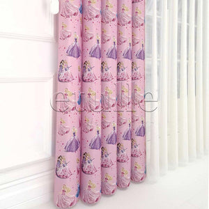 Cindrella - Children's Room Vertical Tulle Curtains
