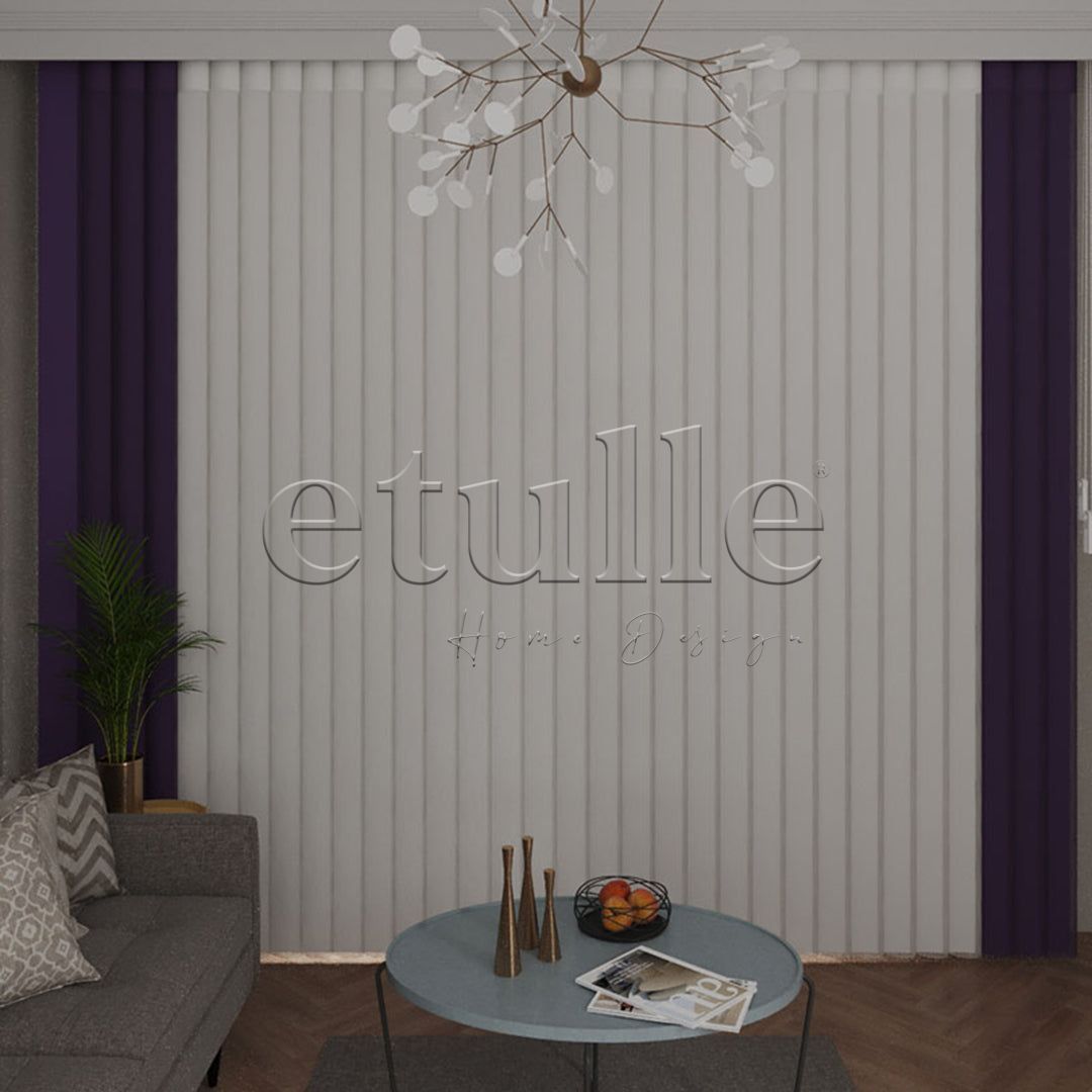 Clayon - Plain Vertical Tulle Curtain